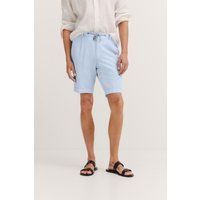 Herren Bermuda Shorts aus Leinen-Baumwollmischung
