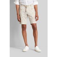 Herren Bermuda Shorts mit floralem Baumwoll-Leinen-Print