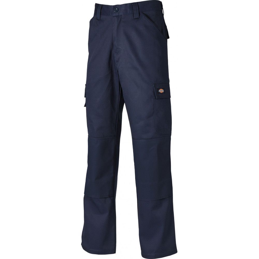 Marineblaue Arbeits Cargo-Hose aus Baumwollmischgewebe