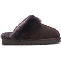 Gemütliche Wildleder Hausschuhe mit Shearlingfutter