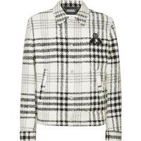 Herren Jacke mit Wollmischung und Karomuster