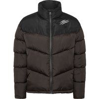 Gepolsterte Color-Block Daunenjacke