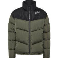 Gepolsterte Color-Block Daunenjacke