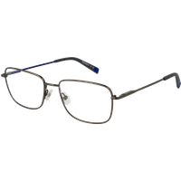 Rechteckige Metall Vollrand Brille