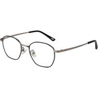 Quadratische Metall Vollrand Brille