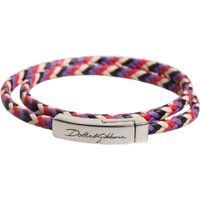 Geflochtenes Lederarmband mit Magnetverschluss