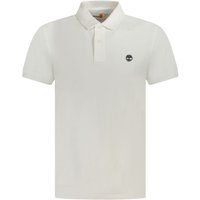 Klassisches weißes Baumwoll-Poloshirt