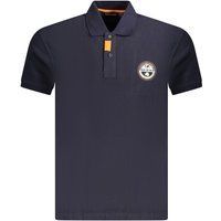 Herren Kurzarm Poloshirt in Marineblau