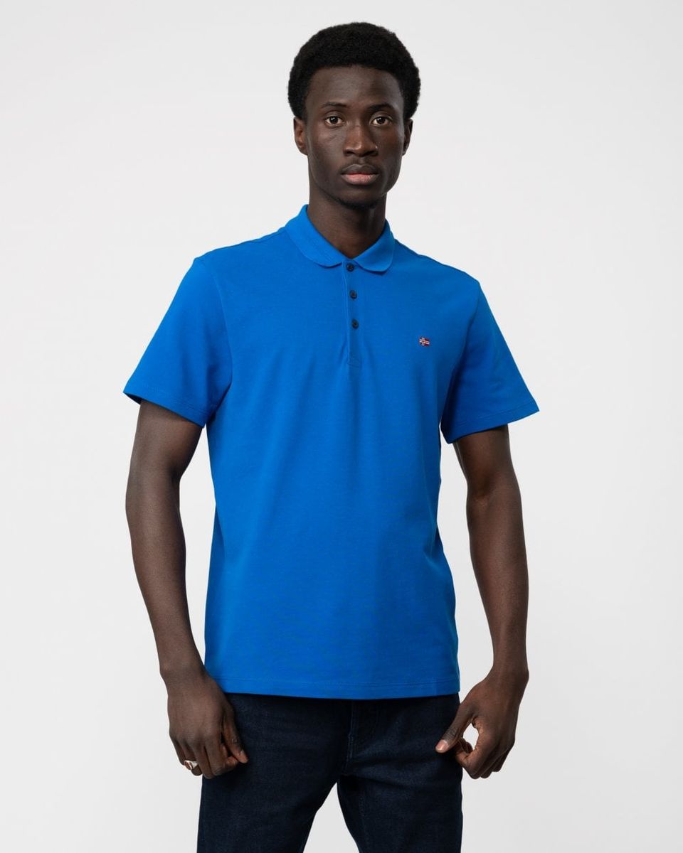 Herren Kurzarm Poloshirt Uni
