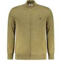 Lässige Strickjacke mit durchgehendem Reißverschluss