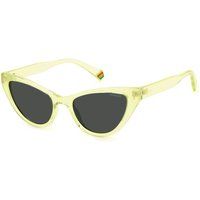 Katzenaugen-Sonnenbrille mit transparentem Rahmen