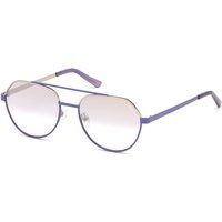 Flieger Sonnenbrille mit lila Metallrahmen