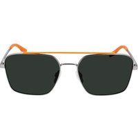 Quadratische Sonnenbrille mit Metallrahmen