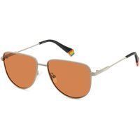 Klassische Pilotenbrille mit orangen Gläsern