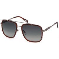 Quadratische Sonnenbrille mit Metallrahmen
