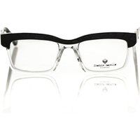 Geometrische Brille mit klarem Rahmen