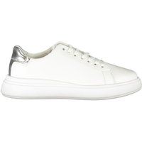 Plateausneaker mit metallischem Fersenakzent