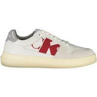 Niedrige Sneaker aus Leder und Wildleder