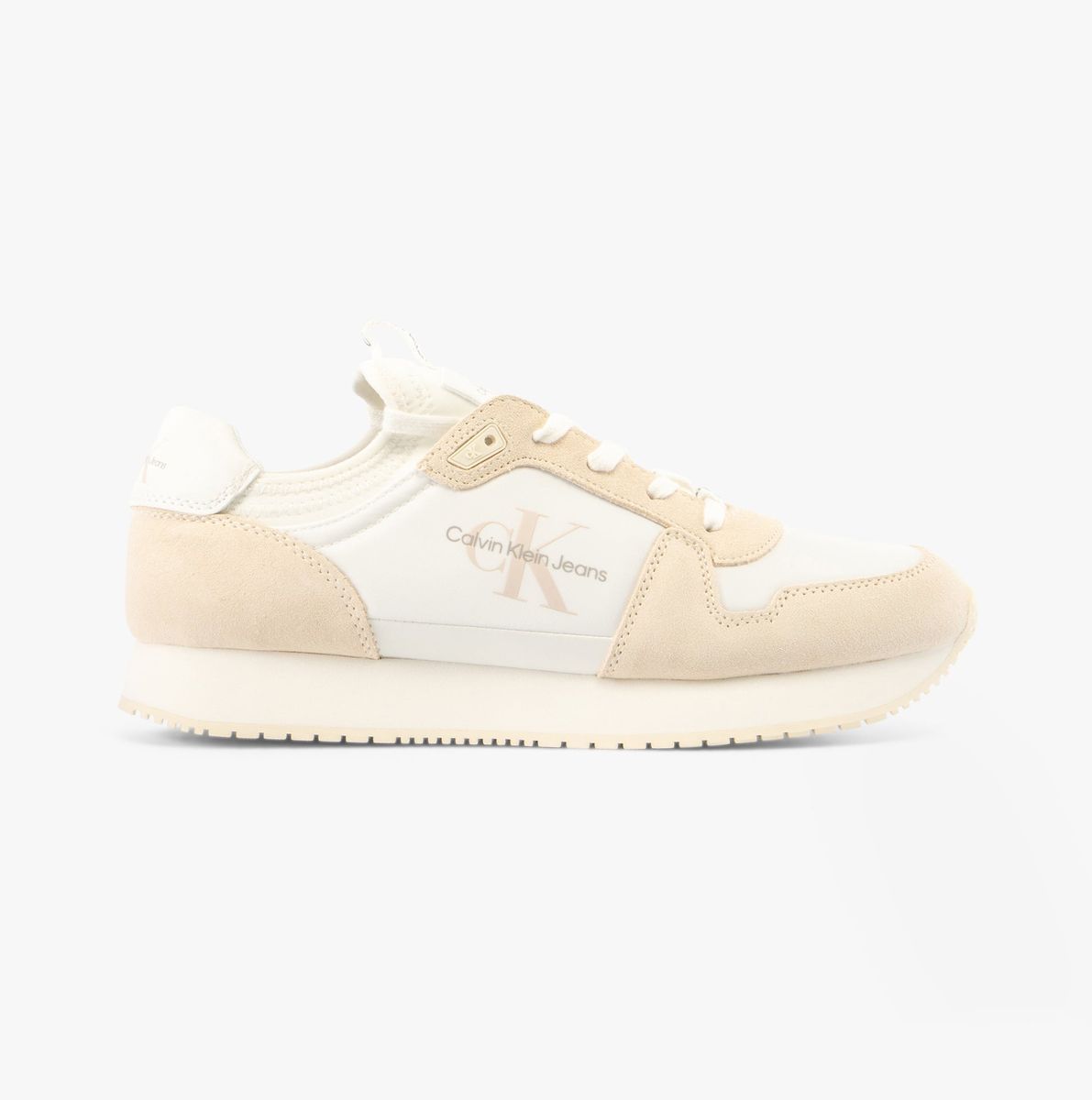 Retro-inspirierter Trainer Sneaker mit Wildlederakzent
