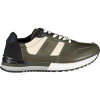 Lässige Schnür-Sneakers aus Ledergemisch