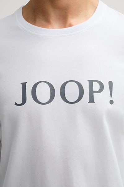 JOOP! Weißes Langarm T-Shirt mit Logo Schriftzug