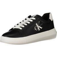 Schwarze Plateau-Fashion-Sneakers