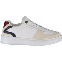Low-Top Leder Mix Court Sneaker
