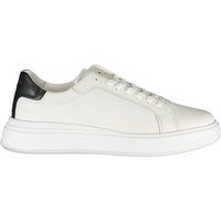 Plateau-Sneakers aus Leder mit Fersendetail