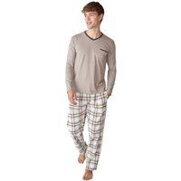 Herren Schlafanzug Set mit langen Ärmeln