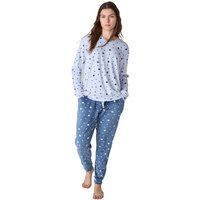 Damen Samt Loungewear Set mit Sternenprint