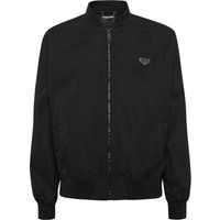 Herren Schwarze Leichte Bomberjacke