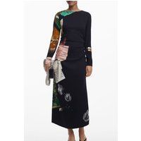 Patchwork Midi-Kleid