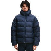 Marineblaue Kapuzen-Pufferjacke Adidas Originals