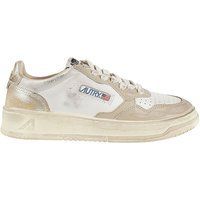 Vintage-inspirierte Low-Top-Sneakers aus Leder