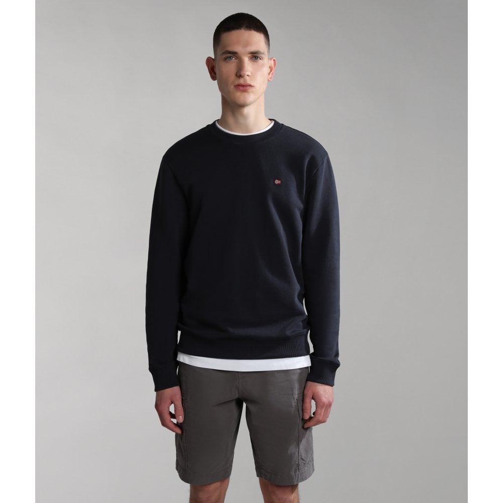 Klassisches Baumwoll-Sweatshirt mit Rundhalsausschnitt