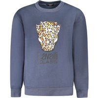 Leopardenmuster Rundhals Sweatshirt