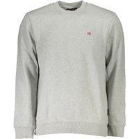 Klassisches Baumwollmischungs-Sweatshirt mit Rundhalsausschnitt