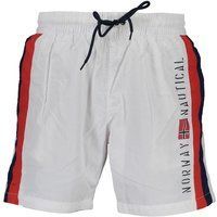Badehose mit maritimen Streifen