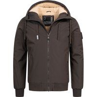 Warme Winterjacke mit Kapuze für Herren