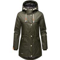Wasserdichte Regenjacke mit Kapuze für Damen