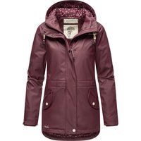 Wasserdichte Regenjacke mit Kapuze und Teddyfutter