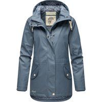 Wasserdichte Regenjacke mit Kapuze und Teddyfutter