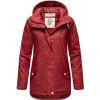 Wasserdichte Regenjacke mit Kapuze und Teddyfutter