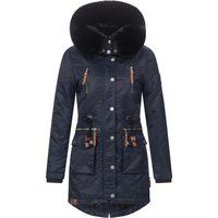 Warmer Winterparka mit Kunstfellkapuze