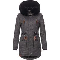 Warmer Winterparka mit Kunstfellkapuze