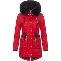 Warmer Winterparka mit Kunstfellkapuze