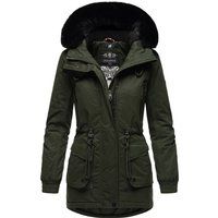 Warmer Damen Winterparka mit Kunstfell