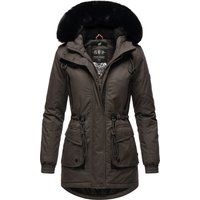 Warmer Damen Winterparka mit Kunstfell