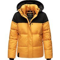 Colorblock-Winterjacke mit Wattierung