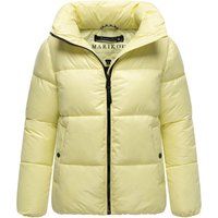 Glänzende Pufferjacke mit hohem Kragen